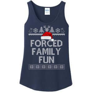 Forced Family Fun Christmas Holiday Ladies Essential Tank