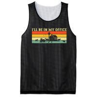 Funny Farmer Farm Tractor ILl Be In My Office Farmer Mesh Reversible Basketball Jersey Tank