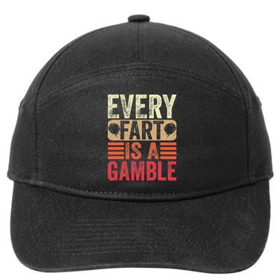 Funny Fart Farting Sarcastic Humor Saying 7-Panel Snapback Hat