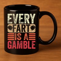 Funny Fart Farting Sarcastic Humor Saying 11oz C Handle Ceramic Mug