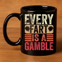 Funny Fart Farting Sarcastic Humor Saying 11oz C Handle Ceramic Mug