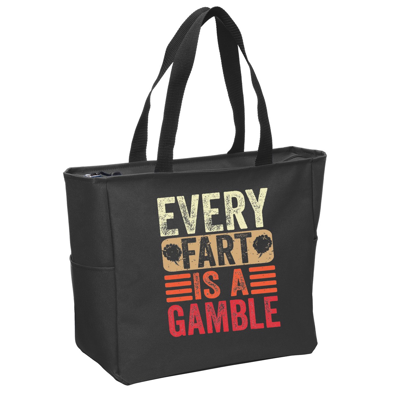 Funny Fart Farting Sarcastic Humor Saying Zip Tote Bag