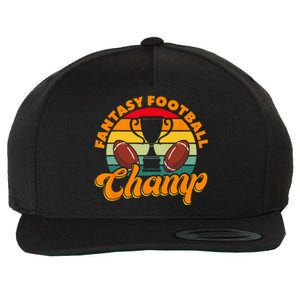 Football Fantasy Football Champ Fantasy Football Player Wool Snapback Cap