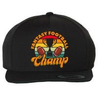 Football Fantasy Football Champ Fantasy Football Player Wool Snapback Cap