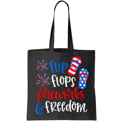 Flip Flops Fireworks And Freedom 4th Of July Us Flag Bag