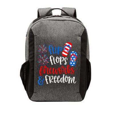 Flip Flops Fireworks And Freedom 4th Of July Us Flag Vector Backpack