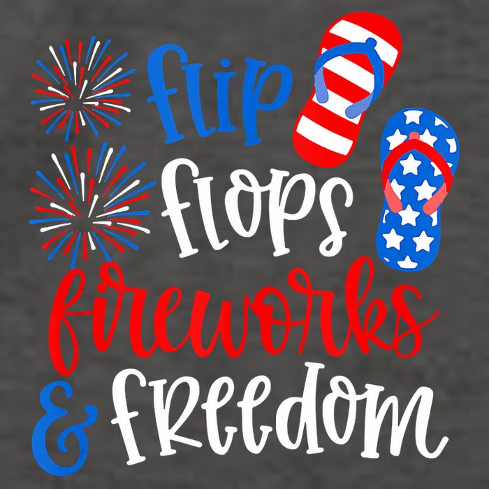 Flip Flops Fireworks And Freedom 4th Of July Us Flag Vector Backpack