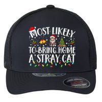 Festive Feline Friends Perfect for Adopting Stray Cats Flexfit Unipanel Trucker Cap