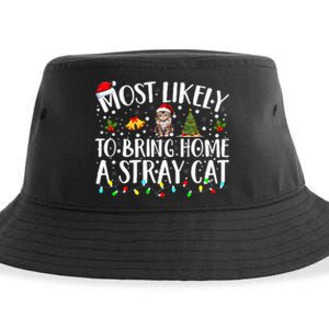 Festive Feline Friends Perfect for Adopting Stray Cats Sustainable Bucket Hat