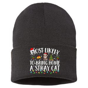 Festive Feline Friends Perfect for Adopting Stray Cats Sustainable Knit Beanie