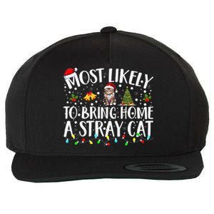 Festive Feline Friends Perfect for Adopting Stray Cats Wool Snapback Cap