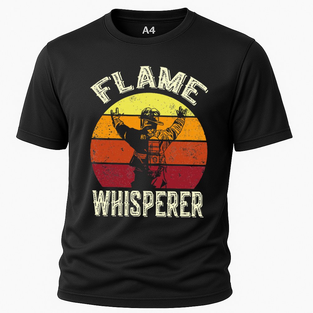 Funny Firefighting Fireman & Volunteer Firefighter Cooling Performance Crew T-Shirt