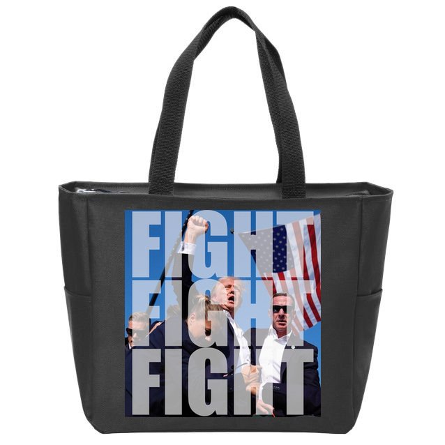 Fight Fight Fight Donald Trump 2024 Usa Election Zip Tote Bag