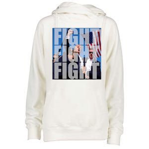 Fight Fight Fight Donald Trump 2024 Usa Election Womens Funnel Neck Pullover Hood