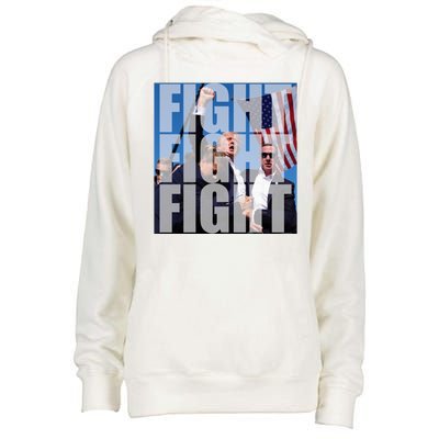 Fight Fight Fight Donald Trump 2024 Usa Election Womens Funnel Neck Pullover Hood