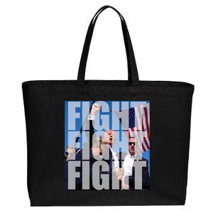 Fight Fight Fight Donald Trump 2024 Usa Election Cotton Canvas Jumbo Tote