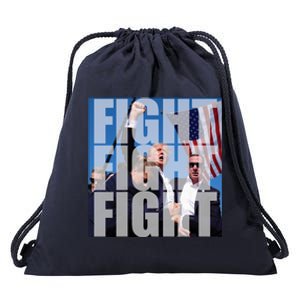 Fight Fight Fight Donald Trump 2024 Usa Election Drawstring Bag