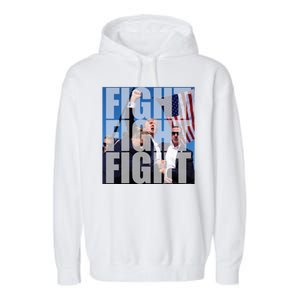 Fight Fight Fight Donald Trump 2024 Usa Election Garment-Dyed Fleece Hoodie