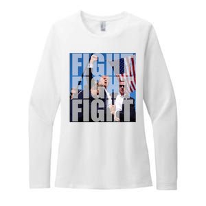 Fight Fight Fight Donald Trump 2024 Usa Election Womens CVC Long Sleeve Shirt