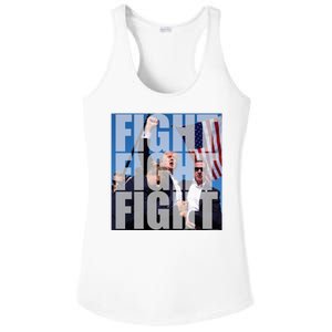 Fight Fight Fight Donald Trump 2024 Usa Election Ladies PosiCharge Competitor Racerback Tank