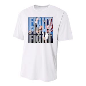 Fight Fight Fight Donald Trump 2024 Usa Election Youth Performance Sprint T-Shirt