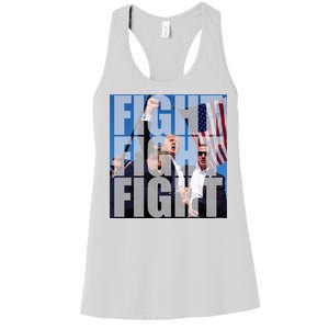 Fight Fight Fight Donald Trump 2024 Usa Election Women's Racerback Tank