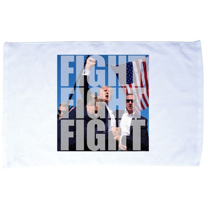 Fight Fight Fight Donald Trump 2024 Usa Election Microfiber Hand Towel