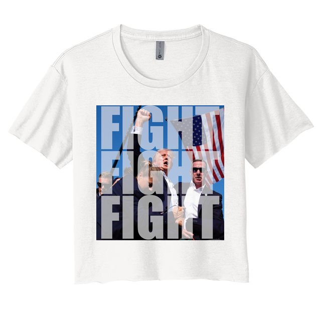 Fight Fight Fight Donald Trump 2024 Usa Election Crop Top