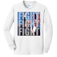 Fight Fight Fight Donald Trump 2024 Usa Election Kids Long Sleeve Shirt