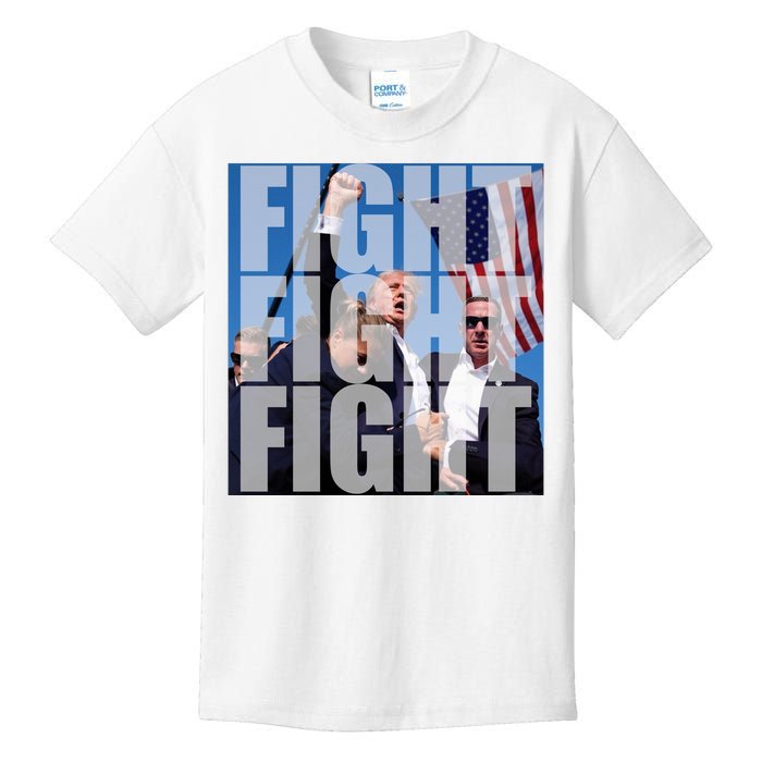 Fight Fight Fight Donald Trump 2024 Usa Election Kids T-Shirt