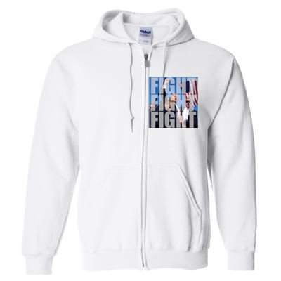 Fight Fight Fight Donald Trump 2024 Usa Election Full Zip Hoodie