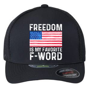 Freedom Favorite F Word America Libertarian Conservative USA Flexfit Unipanel Trucker Cap