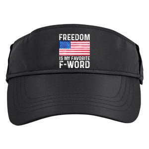 Freedom Favorite F Word America Libertarian Conservative USA Adult Drive Performance Visor