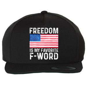 Freedom Favorite F Word America Libertarian Conservative USA Wool Snapback Cap