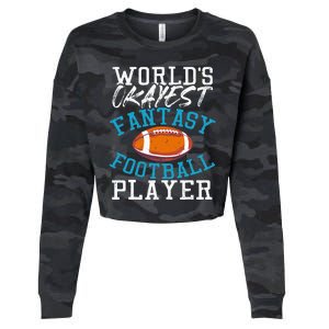 Football Funny Football Tee Fantasy Football Cropped Pullover Crew