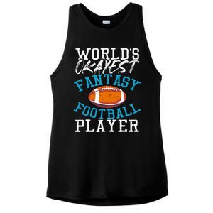 Football Funny Football Tee Fantasy Football Ladies PosiCharge Tri-Blend Wicking Tank