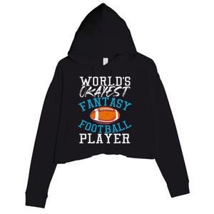 Football Funny Football Tee Fantasy Football Crop Fleece Hoodie