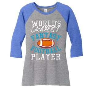 Football Funny Football Tee Fantasy Football Women's Tri-Blend 3/4-Sleeve Raglan Shirt