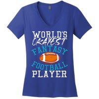 Football Funny Football Tee Fantasy Football Women's V-Neck T-Shirt