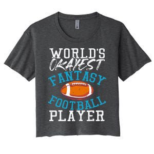 Football Funny Football Tee Fantasy Football Women's Crop Top Tee