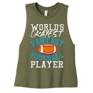 Football Funny Football Tee Fantasy Football Women's Racerback Cropped Tank