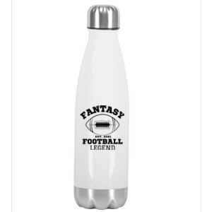 Funny Fantasy Football, Fantasy Football Guru, Drink And Draft Kickers Stainless Steel Insulated Water Bottle