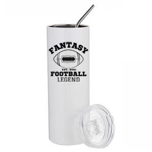 Funny Fantasy Football, Fantasy Football Guru, Drink And Draft Kickers Stainless Steel Tumbler