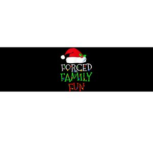 Forced Family Fun Sarcastic Christmas Pajama Family Funny Bumper Sticker