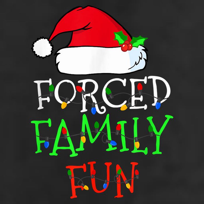 Forced Family Fun Sarcastic Christmas Pajama Family Funny Adult Drive Performance Visor