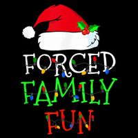 Forced Family Fun Sarcastic Christmas Pajama Family Funny Wool Snapback Cap