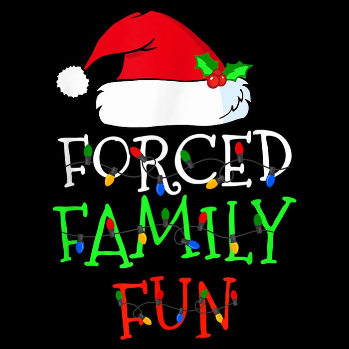Forced Family Fun Sarcastic Christmas Pajama Family Funny Wool Snapback Cap