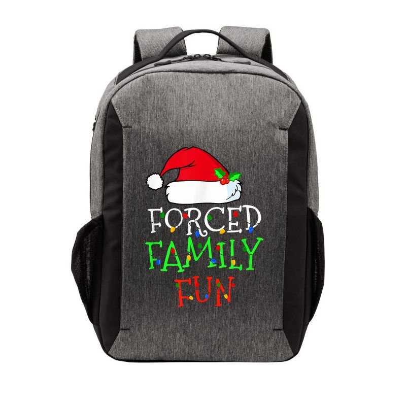Forced Family Fun Sarcastic Christmas Pajama Family Funny Vector Backpack