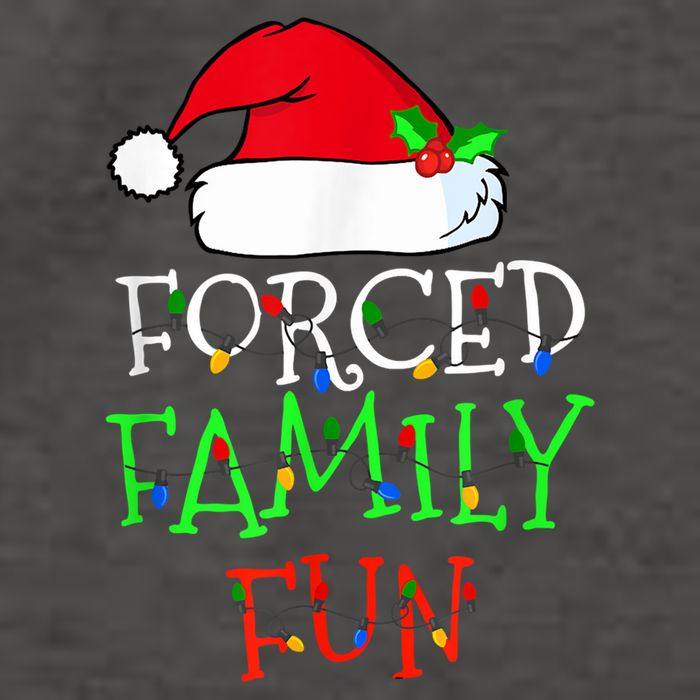 Forced Family Fun Sarcastic Christmas Pajama Family Funny Vector Backpack