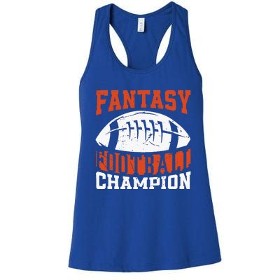 Funny Fantasy Football Player Fantasy Football Champion Women's Racerback Tank